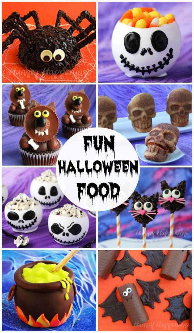 Find over 100 cute and creepy Halloween treats and snacks. Follow the Halloween recipes step-by-step & video tutorials to recreate the most amazing Halloween cupcakes, cookies, rice krispie treats, chocolates, candies, appetizers, and more. Kids of all ages will go nuts over these fun Halloween food ideas .