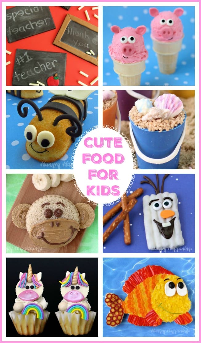Kids and all those kids at heart will love these Cute Food Ideas. Choose from hundreds of sweet treats and adorable snack recipes to celebrate any occasion.