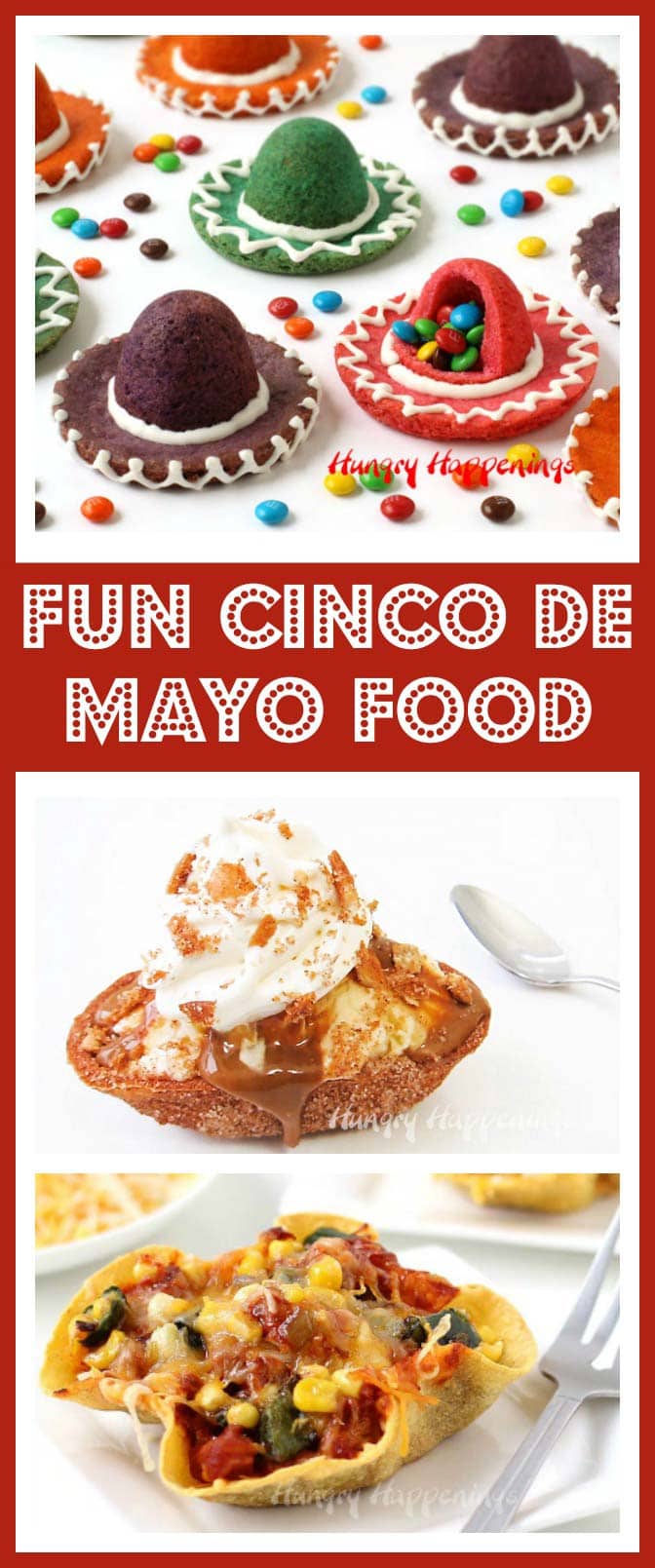 Celebrate with some festive Cinco de Mayo recipes like Sombrero Piñata Cookies, Churro Sundaes, or Enchilada Bowls. They are perfect for any Mexican fiesta.