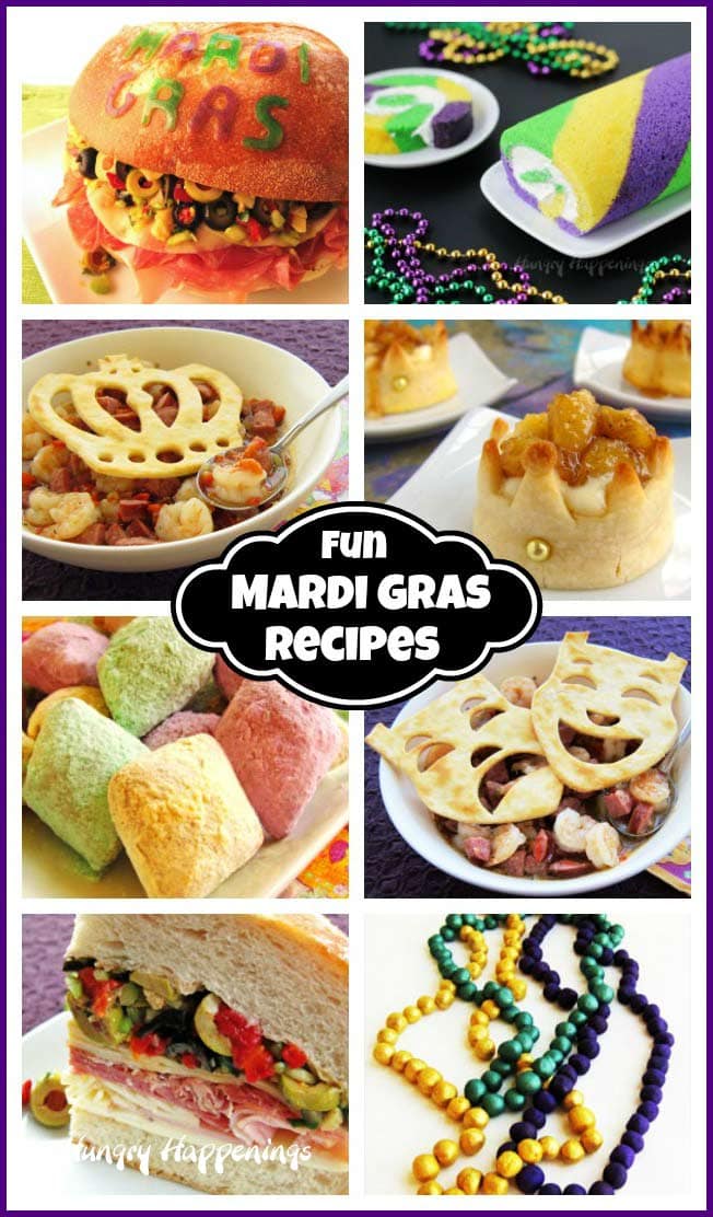 Jazz up your Mardi Gras celebration with a King Roll Cake, Dazzling Diamond Beignets, or Chocolate Truffle Mardi Gras Beads. Whether you are in New Orleans or partying at home your party guests will cheer when you serve them this fun Mardi Gras party food.