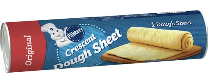 crescent dough sheet tube