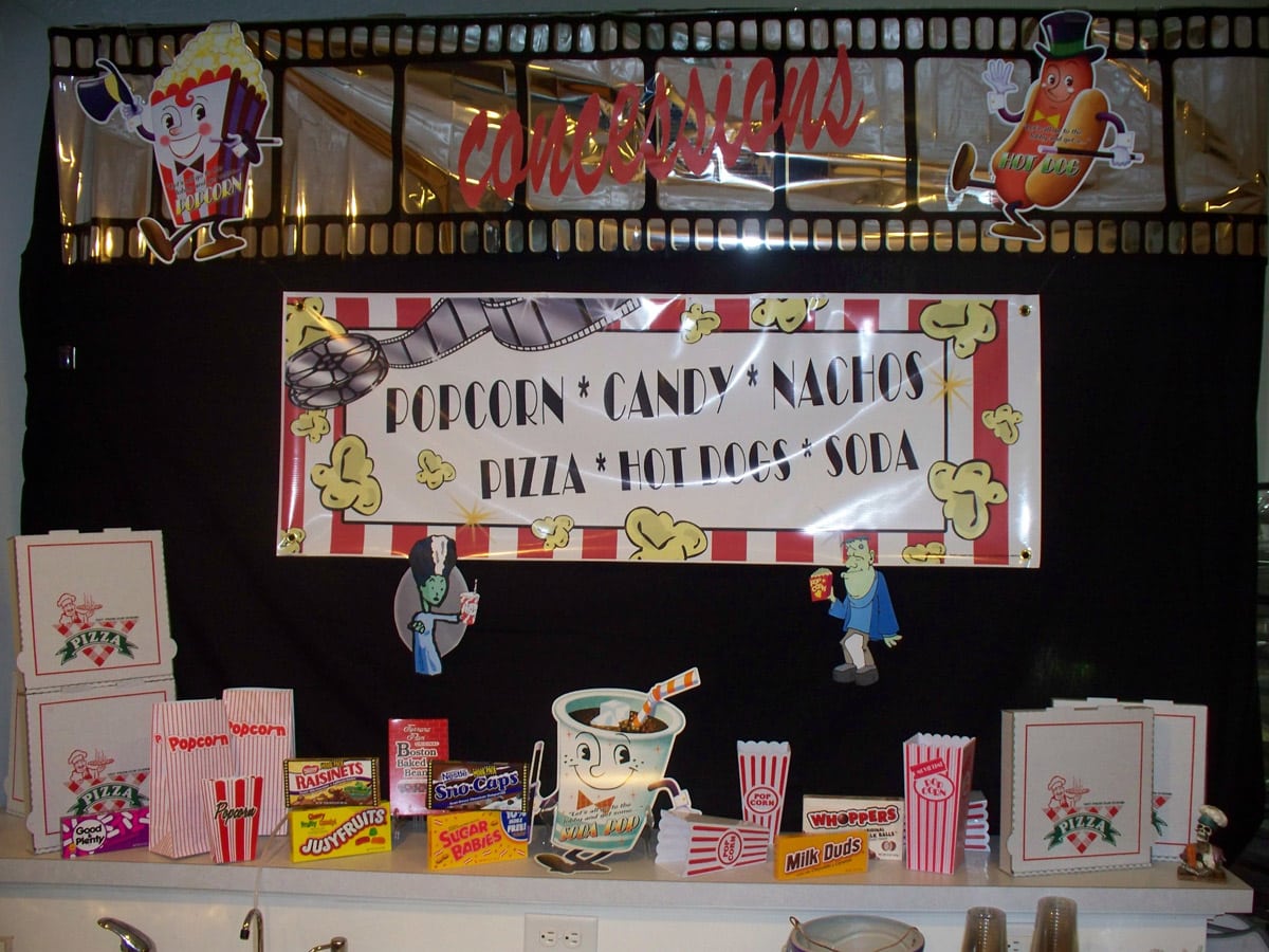 home movie theater concession stand