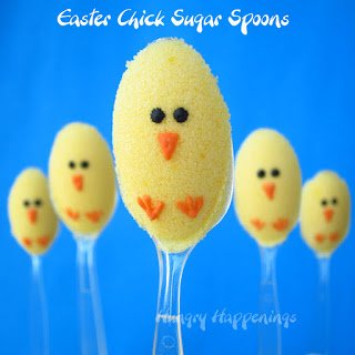 Easter Chick Sugar Spoons are perfect with coffee or tea. 