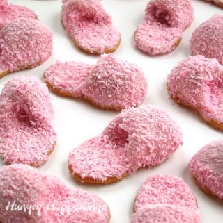 Nutter Butter Pink Fuzzy Slipper Cookies featured image