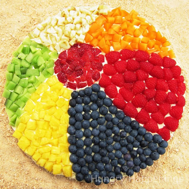 fruit pizza beach ball