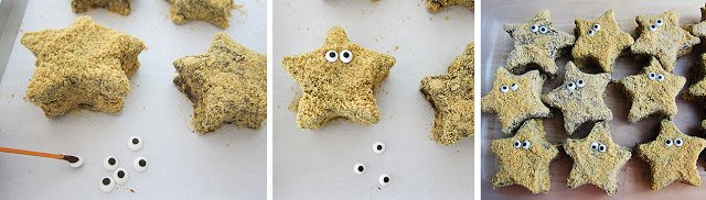 Homemade marshmallow stars can be dipped in chocolate and rolled in graham crackers to make Starfish S'mores.
