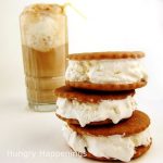 root beer float ice cream sandwiches and a root beer float