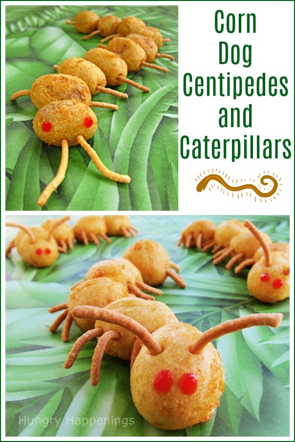 Corn dog caterpillars and centipedes