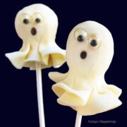 ghost lollipops with edible googly eyes.