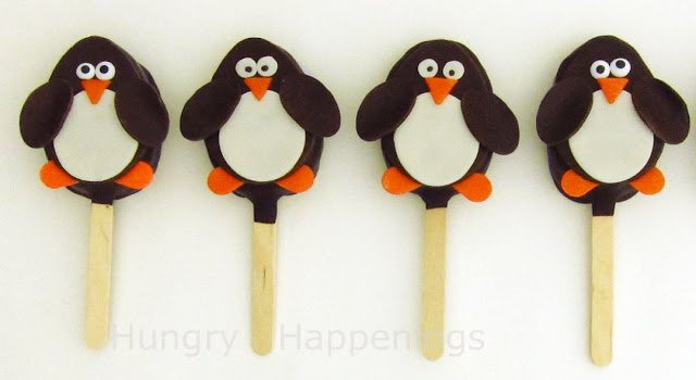 rice krispies treat penguin pops