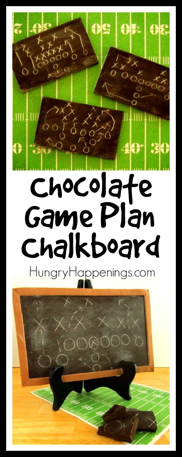 Draw up the plan for your party on this Chocolate Game Plan Chalkboard and be in complete control of your food display. No need for there to be any penalties thrown on a nasty dish!