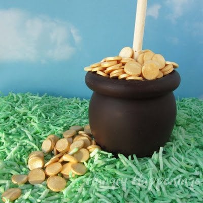 What better treat to make for any occasion than caramel apples! These Pot of Gold Caramel Apples are the perfect dessert to make with your kids for St. Patrick's Day, and who wouldn't want a pot of gold?!