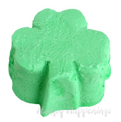 green ice cream shamrock