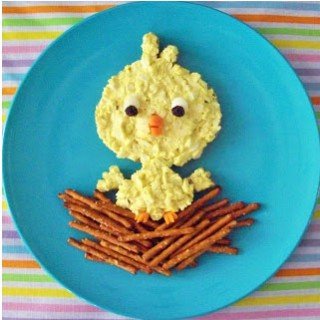 Serve this cute Egg Salad Chick to your kid's this Easter. They will love it!