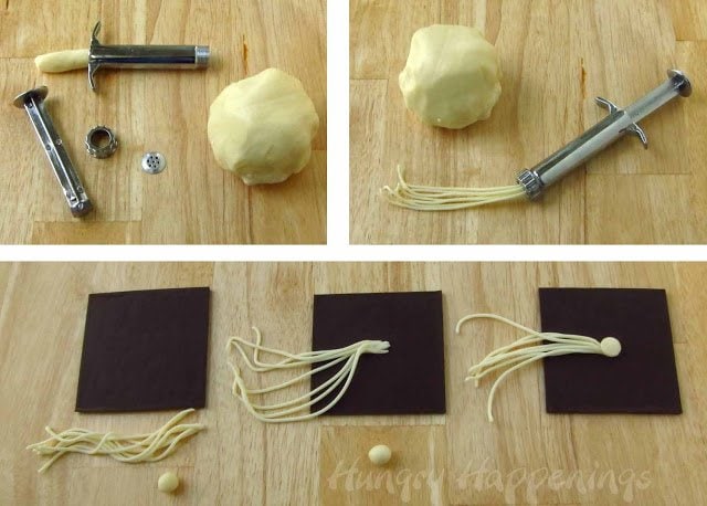 how to make Flourless Chocolate Cake Graduation Caps