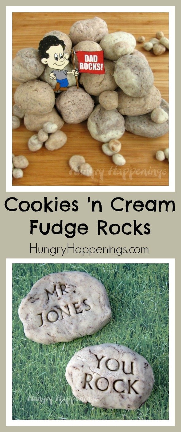 Show your dad you think he rocks with these Edible Fudge Rocks! They are delicious and so easy to make, he won't be able to get enough!