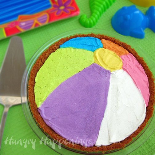 Decorate Pie To Look Like A Beach Ball