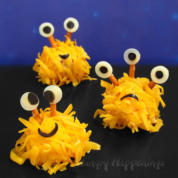 mini cheese ball monsters