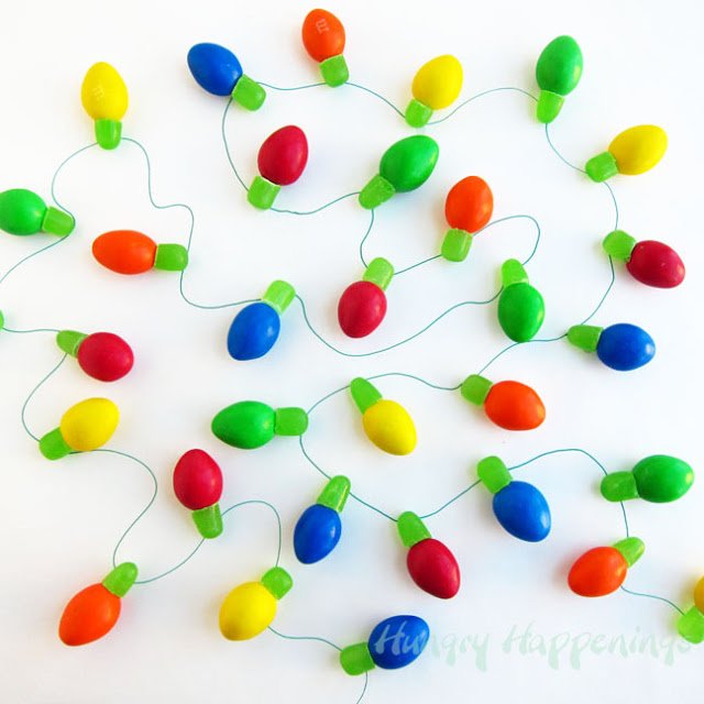 M&M's and Mike and Ike Candy Christmas Lights
