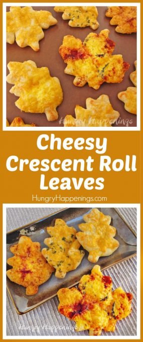 Add a basket of beautifully colorful Cheesy Crescent Roll Leaves to your Thanksgiving dinner table. These pretty fall leaves are simple to make but will surely wow your party guests.