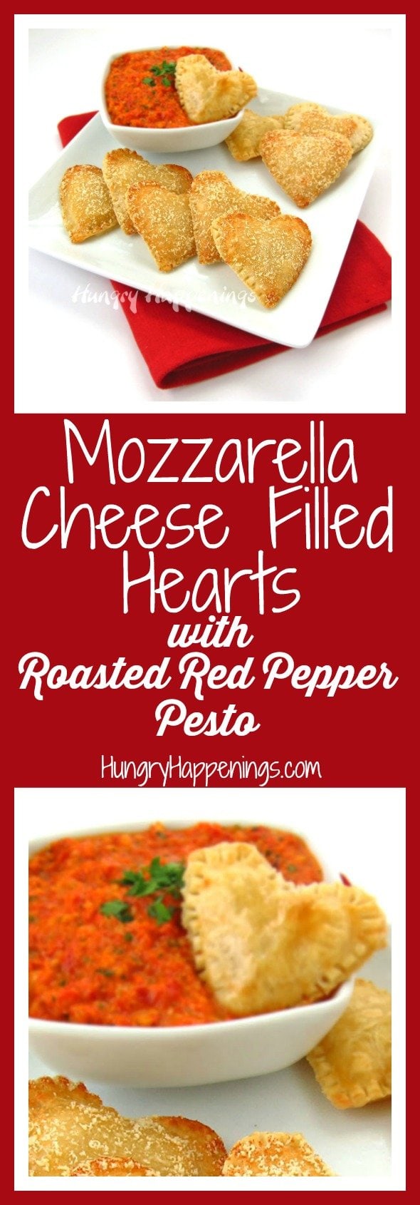 mozzarella cheese filled hearts