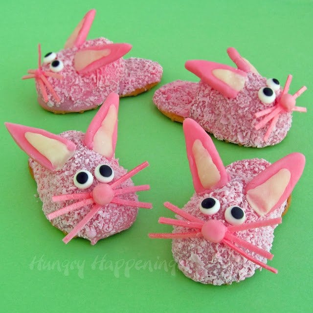 pink bunny cookies. 