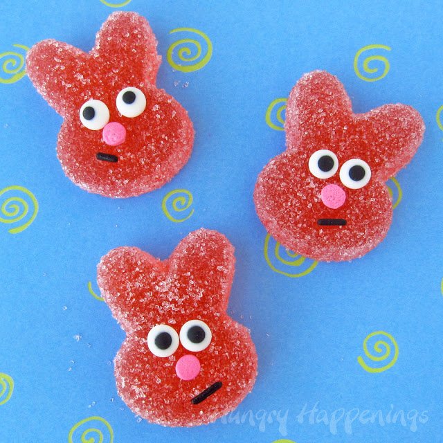 If you love Sour Patch Kids you are going to absolutely love these Homemade Sour Gummy Bunnies! They are a great Easter Basket treat and they don't have all the chemicals in store bought candies!