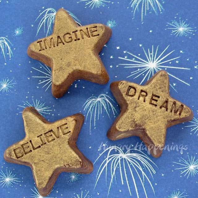 believe, imagine, and dream fudge stars. 