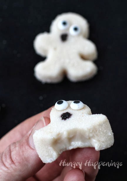 This year make some Homemade Halloween Candy - Gum Drop Ghosts! These adorable, tasty treats are the perfect candy to stick in those trick-or-treat bags or simply enjoy for yourself.