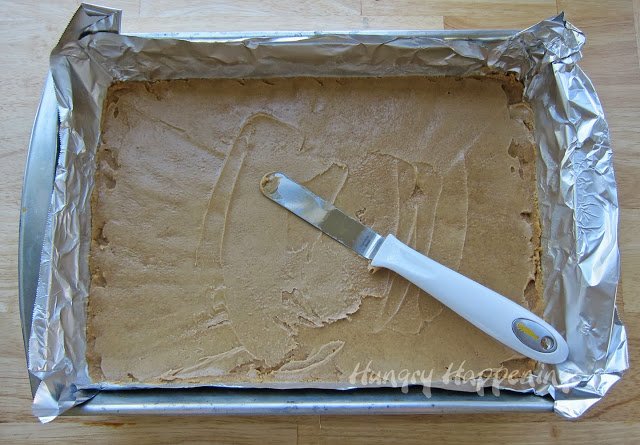 spread peanut butter over the Nutter Butter Cookie Crust