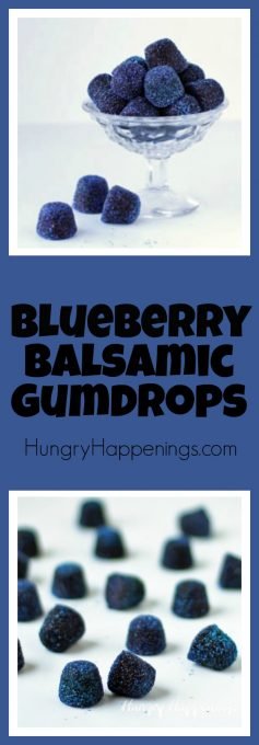 Use ordinary blueberries that you can find in any grocery store and turn them into some scrumptious gumdrops. This Tart Balsamic Blueberry Gumdrops Recipe is the perfect way to add some freshness to a holiday favorite.