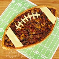 football shaped food