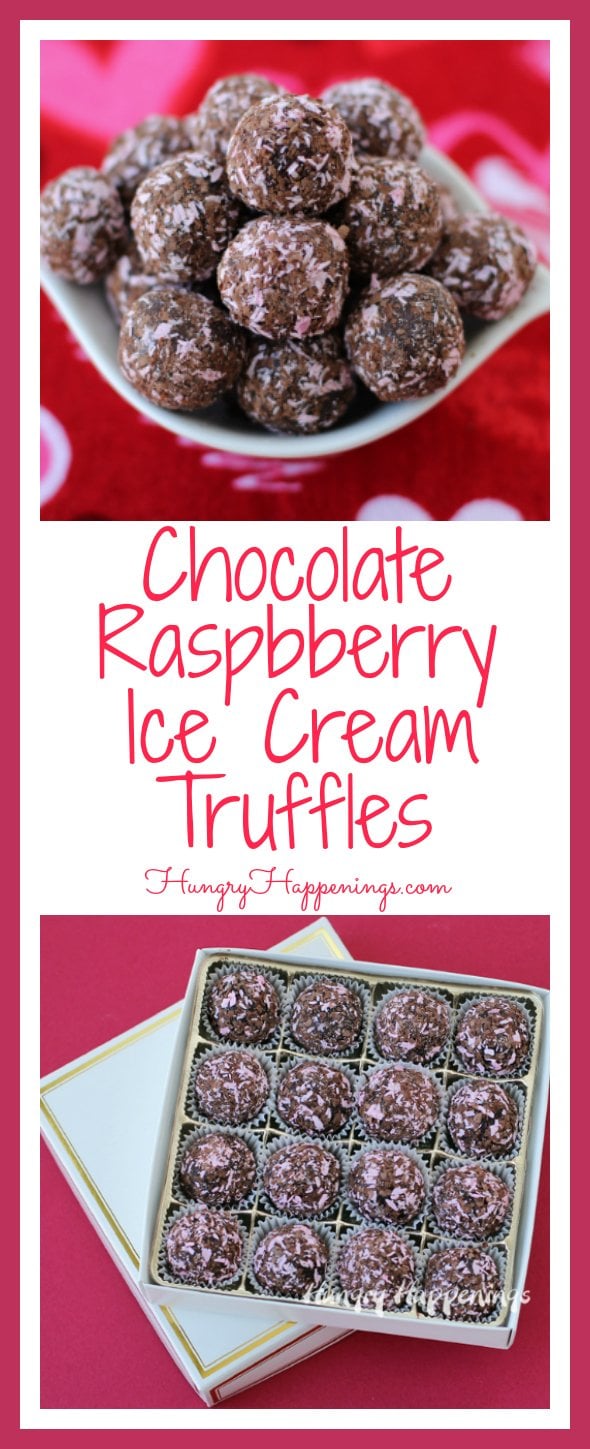Chocolate Raspberry Ice Cream Truffles Hungry Happenings