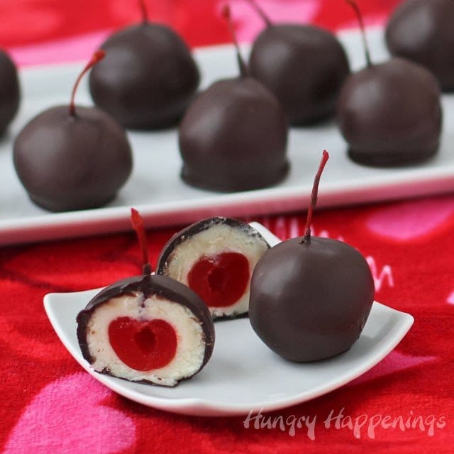 Combine cordial cherries with chocolate dipped cake balls to make these delicious Cordial Cherry Cake Balls.