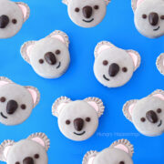 cute Koala cookies made with white chocolate-dipped OREO cookies.