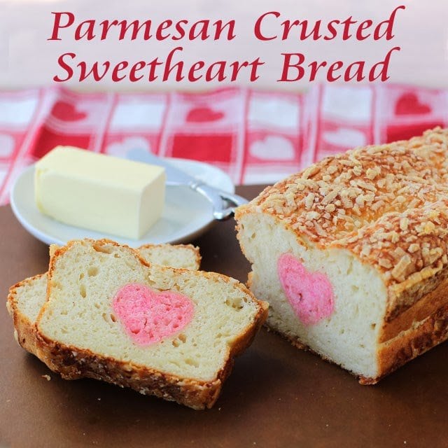 parmesan crusted sweetheart bread