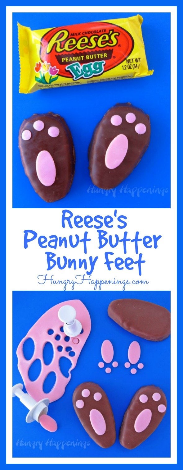 Make some of these Reese's Peanut Butter Bunny Feet to go along with your Reese's Peanut Butter Carrots! Who wouldn't love to get this chocolate peanut butter goodness in their Easter basket?