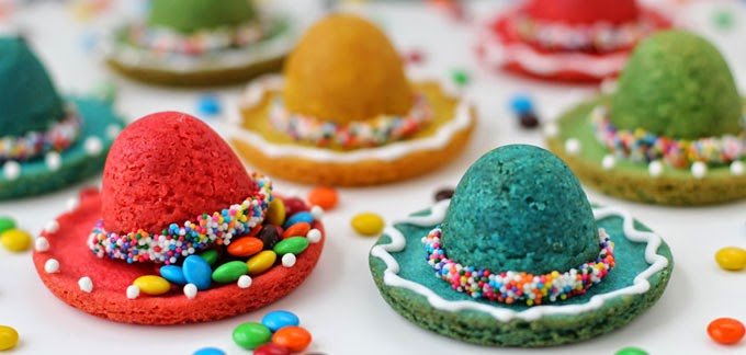 Candy Filled Sombrero Cookies | HungryHappenings.com