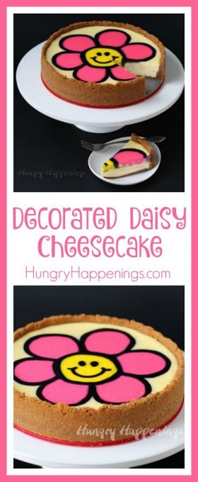 Looking for a delicious dessert to make for a special occasion? Well look no further because this Decorated Daisy Cheesecake is the dessert to make! This bright and colorful cheesecake will have everyone impressed by your cooking skills.