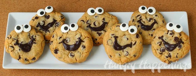 Smiley Face Chocolate Chip Cookies