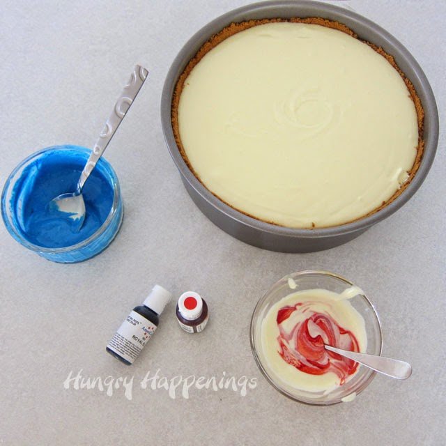 Coloring Cheesecake Batter
