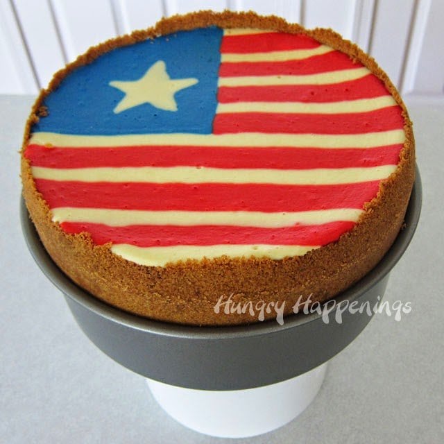 Fourth of July Flag Cheesecake