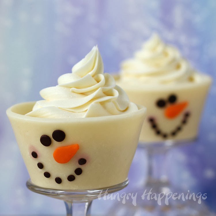 White Chocolate Snowman Cupcake Wrappers