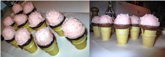 Coconut Candy Ice Cream Cone Recipe