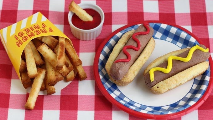 Ice Cream Hot Dogs and Pound Cake French Fries
