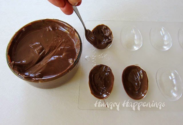 How to create a chocolate shell using a candy mold