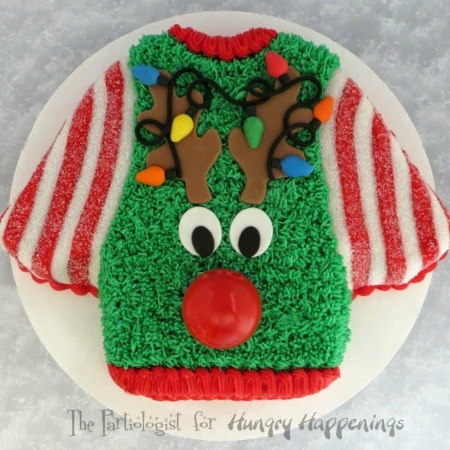 Ugly Christmas sweater cake