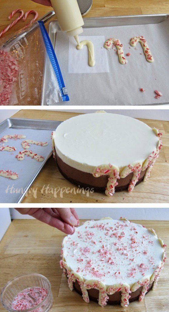 White Chocolate Peppermint Bark Candy Canes