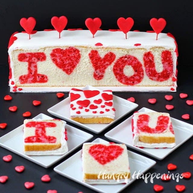 If you really want to WOW someone special this Valentine's Day, and you have time to spend making something really spectacular, make this Raspberry Lemon "I ❤ You" Valentine's Day Reveal Cake. This post is sponsored by Wilton.