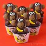 Reese's Cup Monkey Cupcakes with "I'm Bananas About Your Printables"